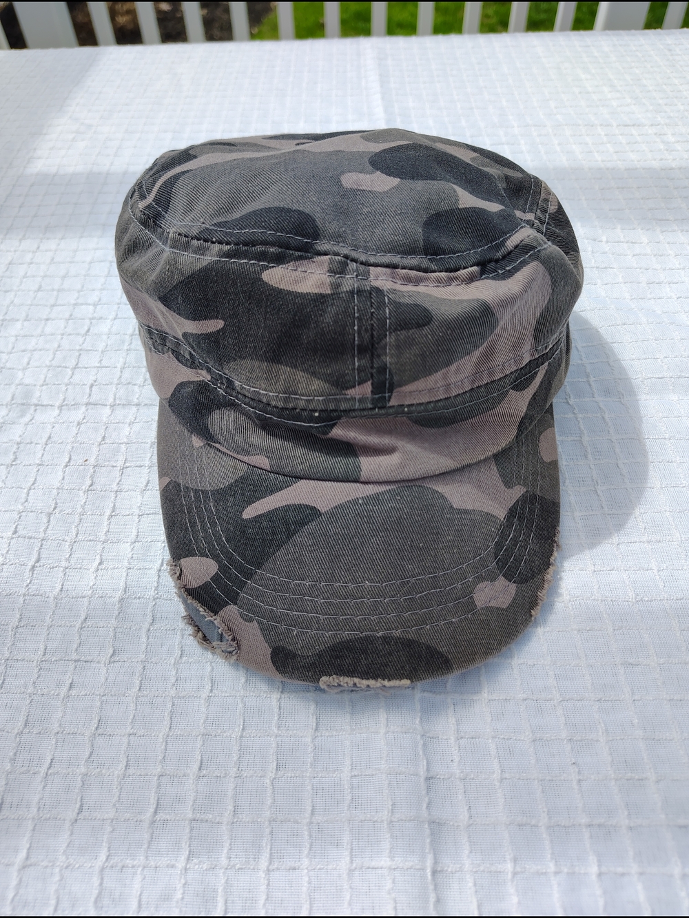 Unbranded Women's Camo Military Cap - Gray